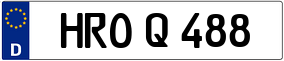 Trailer License Plate